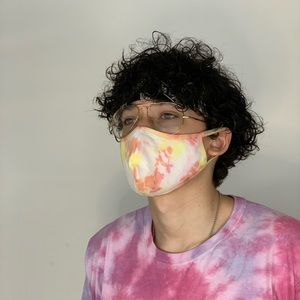 Tie Dye reusable Face Mask Sun and Rain Set of Two